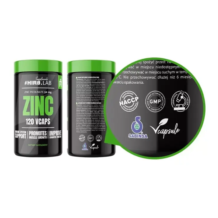 Zinc Picolinate - 120vcaps 50mg - Image 2