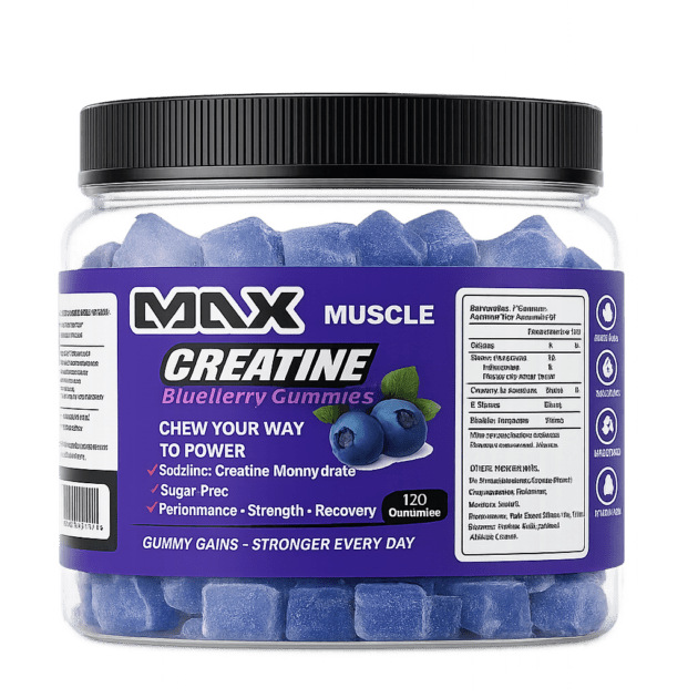 Creatine Gummies Blueberry – Max Muscle | 120 τεμ.