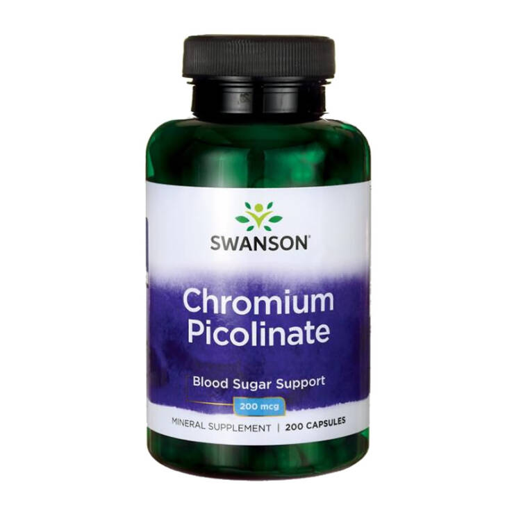 Swanson Chromium Picolinate – Μεταβολική Υποστήριξη με 200mcg Χρωμίου